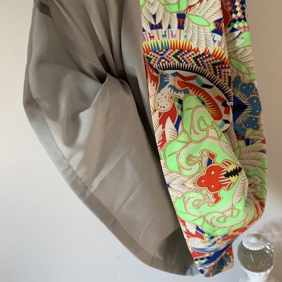 MARA HOFFMAN Jungle trip colorful geometric dress sz M retro multicolored party - Picture 10 of 16